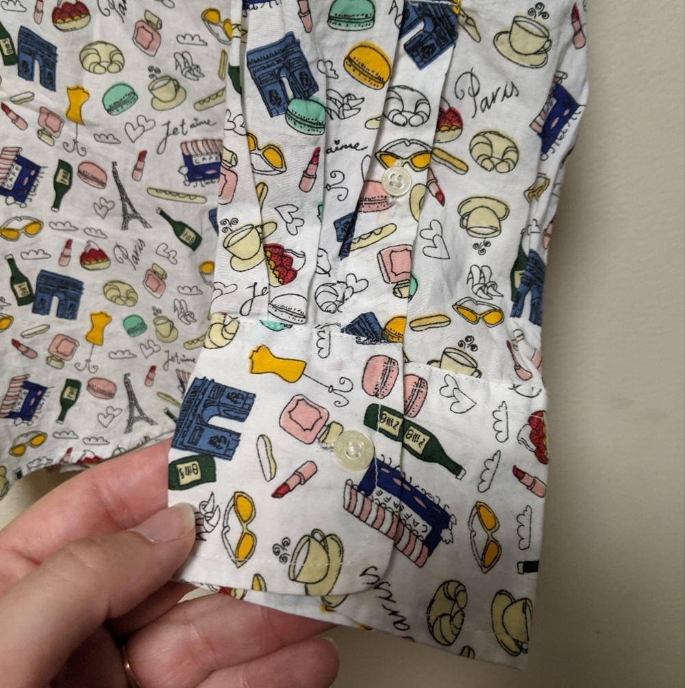 Colin’s Paris Print Button-Up Shirt – Size Small – Regular Fit - Picture 4 of 5